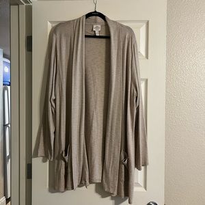 St John’s Bay 1X open front tunic sweater